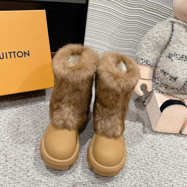 Hochwertige Louis Vuitton Herbst/Winter neue Nerzpelzstiefel (FA6FG)