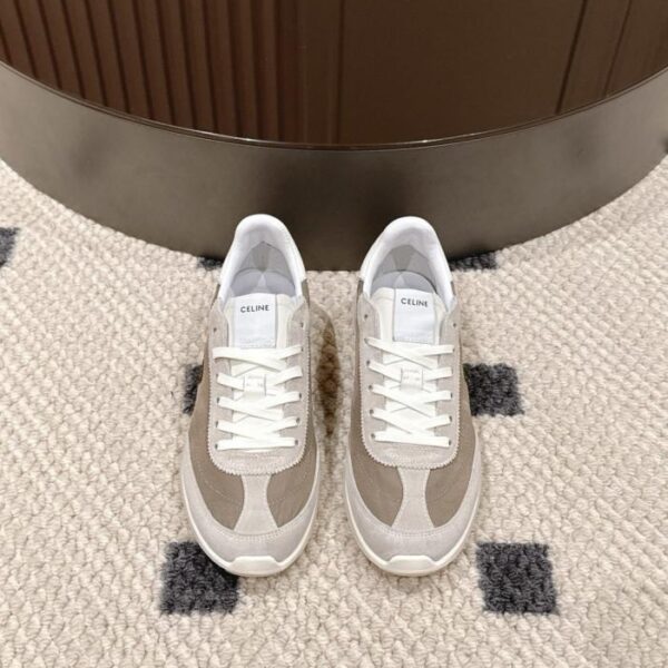 Celine Racer Damen-Sneaker, Vanilla Low-Top, neue Farbe (1H3BJ)