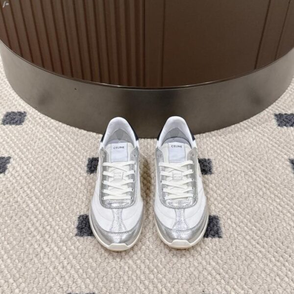 Celine Racer Damen-Sneaker, Vanilla Low-Top, neue Farbe (YQ77Z)