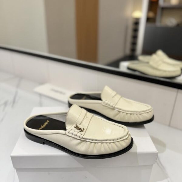 replica,schuhe,beste,kaufen,1:1,besten,seiten,Replik,turnschuhe,sneakers (Paar-Style) SAINT LAURENT Neue plissierte Loafer (57AIG)