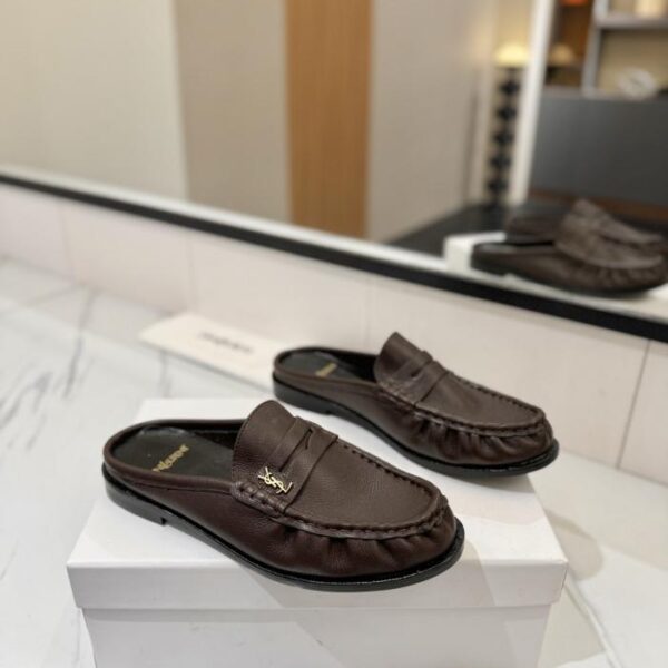 replica,schuhe,beste,kaufen,1:1,besten,seiten,Replik,turnschuhe,sneakers (Paar-Style) SAINT LAURENT Neue plissierte Loafer (XOJ1V)