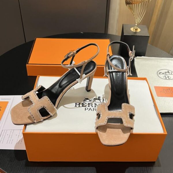 replica,schuhe,beste,kaufen,1:1,besten,seiten,Replik,turnschuhe,sneakers Elegante Hermès-Sandalen mit hohem Absatz, originelles Sonderanfertigung, gleiches Modell wie in den Boutiquen, Hermès High Heels (YUE92).