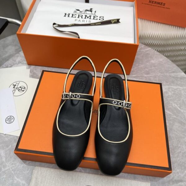 replica,schuhe,beste,kaufen,1:1,besten,seiten,Replik,turnschuhe,sneakers Hermes Frühjahr/Sommer Neue Ballerinas mit offener Ferse, schlichte und vielseitige Modelle (TYDSI)