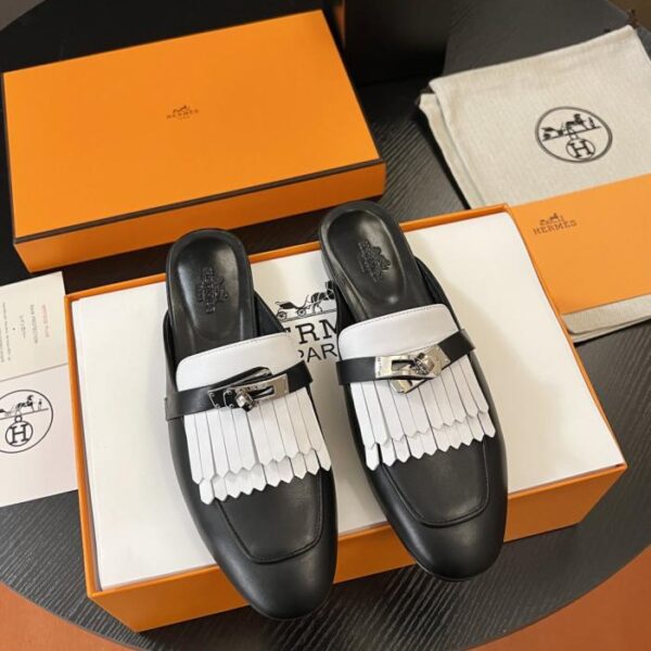 Klassische Hermes Kelly Mule (0016S)