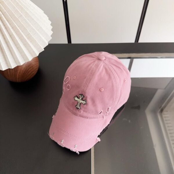 replica,schuhe,beste,kaufen,1:1,besten,seiten,Replik,turnschuhe,sneakers Chrome Hearts Baseballkappe im koreanischen Retro-Stil mit Used-Look und Rissen für den frühen Frühling (DXNKC5)