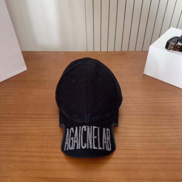 Neue Balenciaga Baseballkappe mit gesticktem Schriftzug (9YF23D)