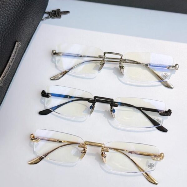 replica,schuhe,beste,kaufen,1:1,besten,seiten,Replik,turnschuhe,sneakers Chrome Hearts randlose Brille mit Korrektionsgläsern, Modell HOLE SHOT (US5WQ3)